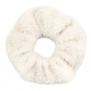 scrunchie teddy off-white