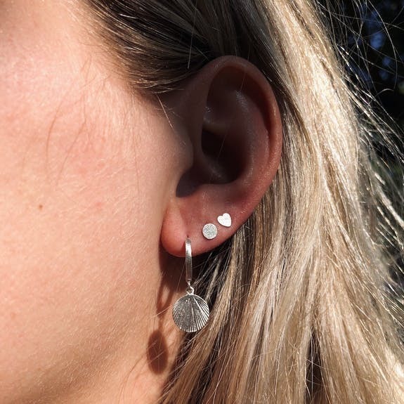 ray of light mini studs silver 925 by Lauren Amsterdam