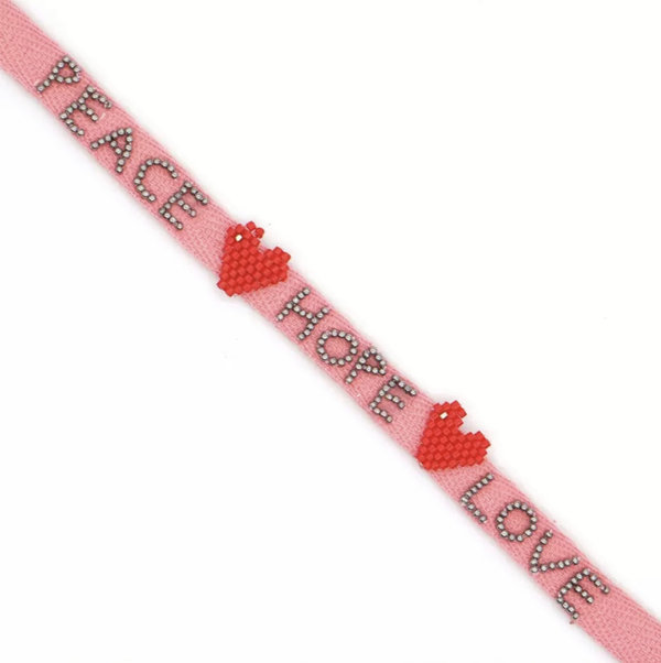 peace hope love bracelet