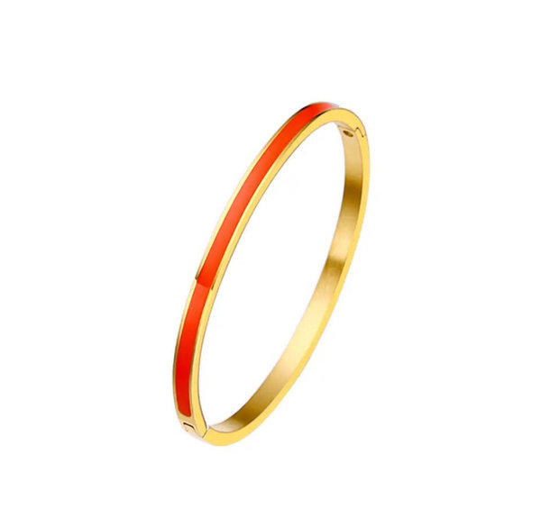 Bangle armband oranje