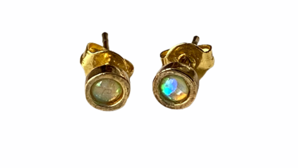 LoLa 925 vergulde opaal stud oorbellen
